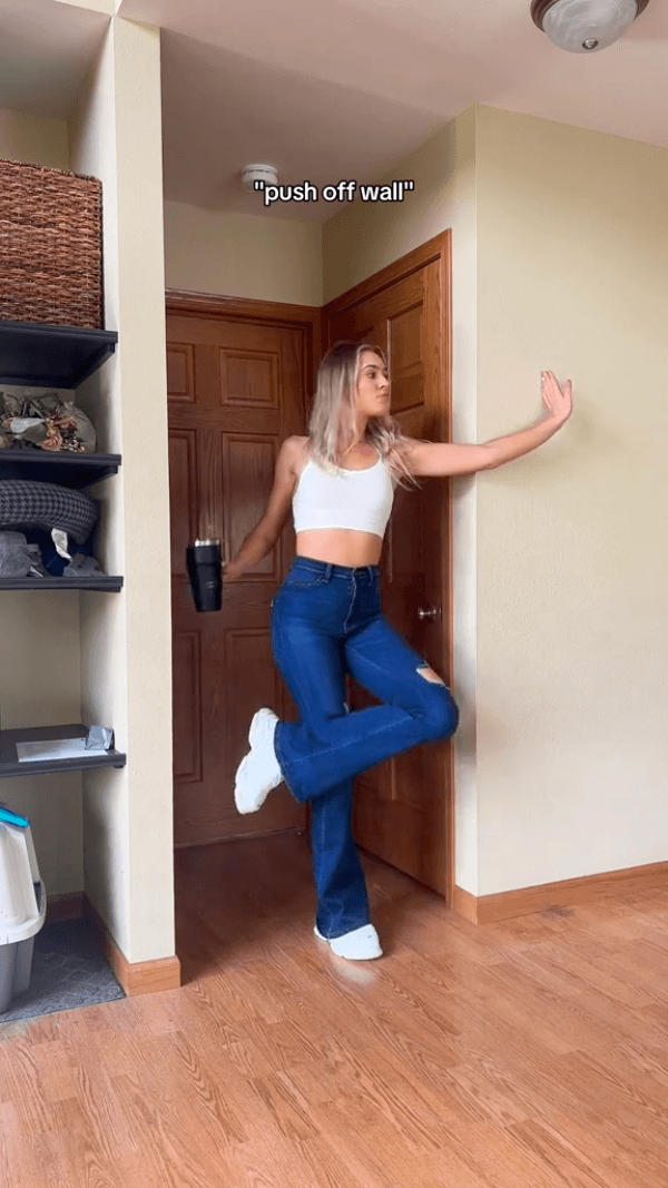 "push off wall"