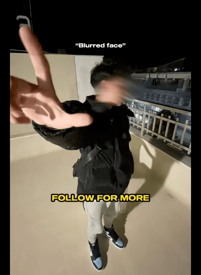 Blurred face