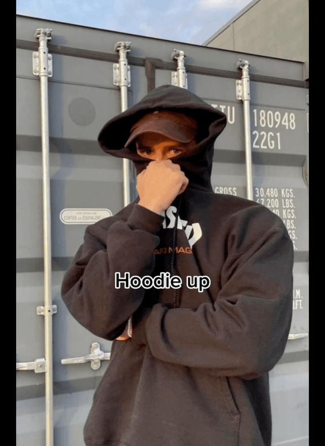 Hoodie up